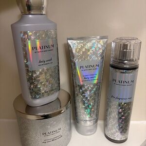 Bath And Body Works Platinums with Candle